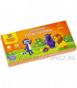 Пластилин (набор 6 цветов + стек) НДС 20 % [1/30]