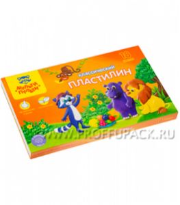 Пластилин (набор 18 цветов + стек) НДС 20 % (236-485 / КП_10211) [1/10]