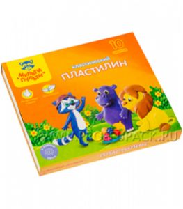 Пластилин (набор 10 цветов + стек) НДС 20 % [1/20]