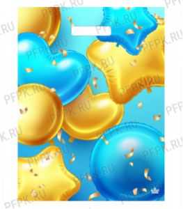 МИНИ, вырубная ручка, 31х40 (30мкм) ПВД, ТИКО Шарики в подарок [50/1300]