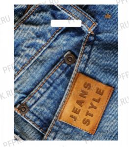 МИНИ, вырубная ручка, 31х40 (30мкм) ПВД, ТИКО Джинс Стайл [50/1300]