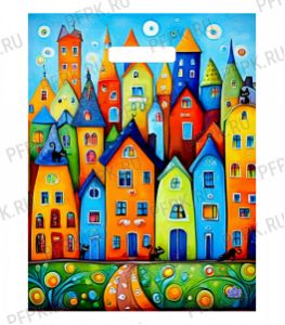 МИНИ, вырубная ручка, 31х40 (30мкм) ПВД, ТИКО Сочные краски [50/1300]