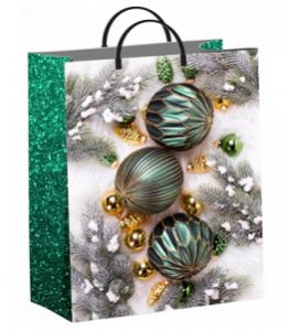 НГ СОФТПЛАСТ с пласт.ручкой 30х40 (140мкм) мяг.пластик ТИКО Изумрудные шарики [1/40]