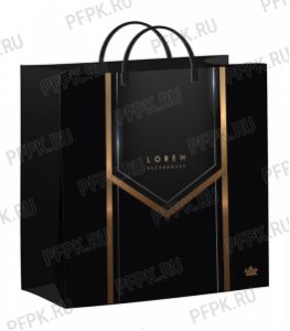 Пакет СОФТПЛАСТ с пласт.ручкой 24х26 (140мкм) мяг.пластик ТИКО Черный бэкграунд [1/40]