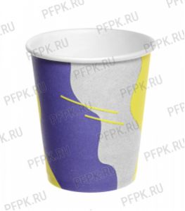 Стакан 250 мл бумажный Волны [50/1000]