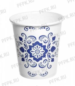 Стакан 250 мл бумажный Гжель [50/1000]