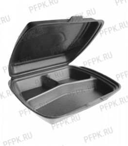 Ланч-бокс ВПС 3-секционный СМАЙЛ Черный [100/100]