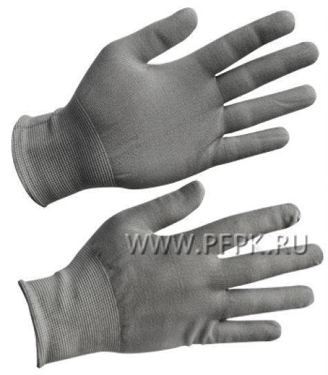 Перчатки нейлоновые Люкс Серые [10/900]