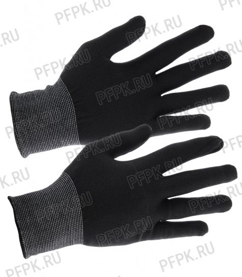 Перчатки нейлоновые Люкс Черные [10/360]