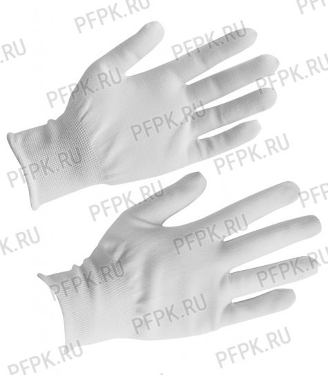 Перчатки нейлоновые Люкс Белые [10/300]