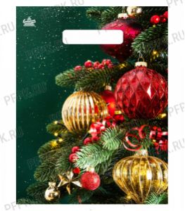 НГ БУТИК проруб. 23х30 (30 мкм) ПВД, ТИКО Новогодний [100/3000]