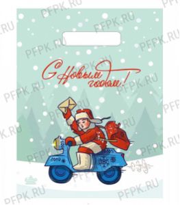 НГ БУТИК проруб. 23х30 (30 мкм) ПВД, ТИКО Новогоднее послание [100/3000]