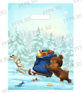 НГ БУТИК проруб. 23х30 (30 мкм) ПВД, ТИКО Звездная доставка [100/3000]