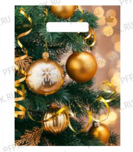 НГ БУТИК проруб. 23х30 (30 мкм) ПВД, ТИКО Серпантин и шарики [100/3000]