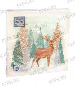 Салфетки НГ бум. DESNA HOME COLLECTION CLASSIC (20 листов) Лесной олень [12/12]