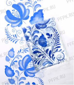 Скатерть 110х220 ПЭВД с рисунком Гжель [1/200]