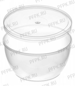 Банка ПП 360мл, д-р 112мм (с крышкой) Прозрачная [1/216]