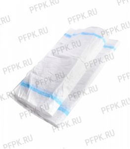 Мешок полипропиленовый 55х95 белый Синяя полоса 43 гр [500/500]