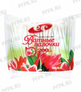 Ватные палочки (пакет 200 шт.) [1/70]