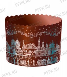 Форма бумажная для куличей 110х85 ХРАМЫ [1900/1900]