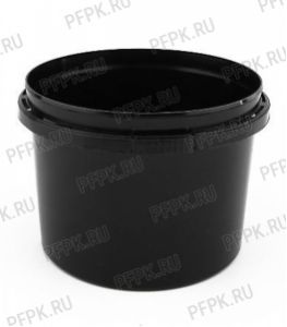 Банка ПП 125мл, д-р 93 мм ЧЕРНАЯ (без крышки) ПЕРИНТ [1/560]