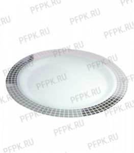 Тарелка D=190 серебро [уп. 10 шт.] DELUXE SILVER [1/20]
