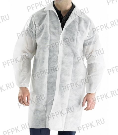 Халат спанбонд 110х140см белый [100/100]