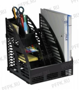 Лоток для бумаг вертикальный Черный (231-526/4С143)