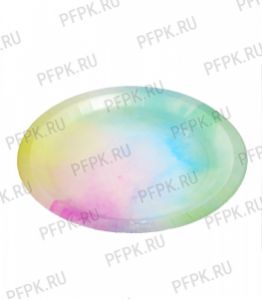 Тарелка бумажная 230 мм Радуга [50/500]