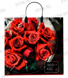 Пакет с пласт.руч. ФОТОПЕЧАТЬ 36х34 (85 мкм) ПЛР Английская роза [10/100]
