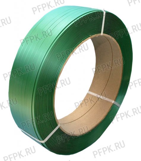 Лента полиэстеровая ПЭТ 15,5х0,89х1250м Зеленая