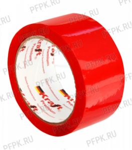 Клейкая лента 48х66 [43 мкм] ЦВ Арт.450354/430354/400354 Красная KRAFT [6/36]