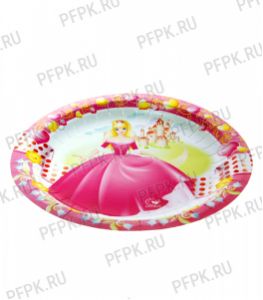 Тарелка бумажная 180 мм Принцесса [500/500]