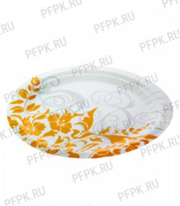 Тарелка бумажная 180 мм Золото [500/500]