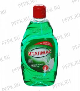 Средство для мытья посуды 0,5л Италмас Зеленое яблоко [1/14]