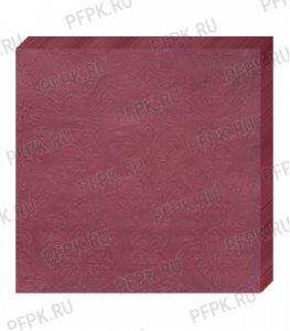 Салфетки бум. DESNA BOUQUET 33х33, 3-сл.,с рис. (16 листов) Барокко Бордовый [12/12]
