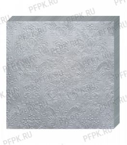 Салфетки бум. DESNA BOUQUET 33х33, 3-сл.,с рис. (16 листов) Барокко Серебро [12/12]