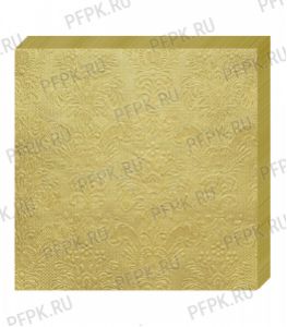 Салфетки бум. DESNA BOUQUET 33х33, 3-сл.,с рис. (16 листов) Барокко Золото [12/12]