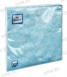 Салфетки бум. DESNA BOUQUET 33х33, 3-сл.,с рис. (16 листов) Барокко Перламутровый blue [12/12]