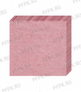 Салфетки бум. DESNA BOUQUET 33х33, 3-сл.,с рис. (16 листов) Барокко Розовый с перламутром [12/12]