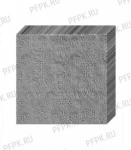 Салфетки бум. DESNA BOUQUET 33х33, 3-сл.,с рис. (16 листов) Барокко Темно-серый [12/12]