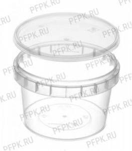 Банка ПП 280мл, д-р 95мм (с крышкой) Прозрачная [1/732]