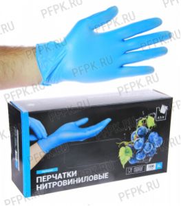 Перчатки нитровиниловые (уп. 100 шт.) XL (N12604LB) ADM [1/10]