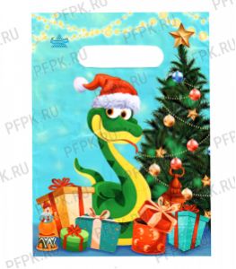 НГ БУТИК проруб.19х25 (30 мкм) ПВД, ТИКО Подарок от змейки [100/3000]