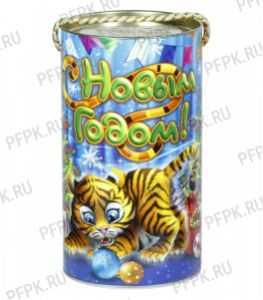 Картонная туба 0,8-1,0кг с крышкой , диаметр 120мм Игруля [1/57]