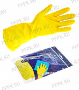 Перчатки латексные хозяйственные LIBRY M (KHL002) [12/240]