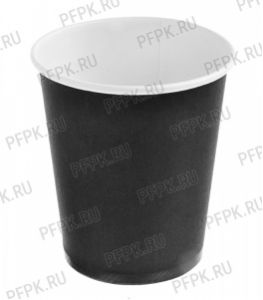 Стакан 250 мл бумажный LITE Черный [50/1000]