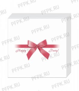 Салфетки бум. DESNA BOUQUET 20х20, 2-сл. (250 листов) Подарок бордовый [6/6]