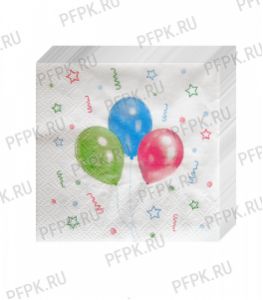 Салфетки бум. DESNA BOUQUET 20х20, 2-сл. (250 листов) Веселый праздник [6/6]