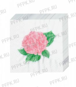 Салфетки бум. DESNA BOUQUET 20х20, 2-сл. (250 листов) Розовая гортензия [6/6]